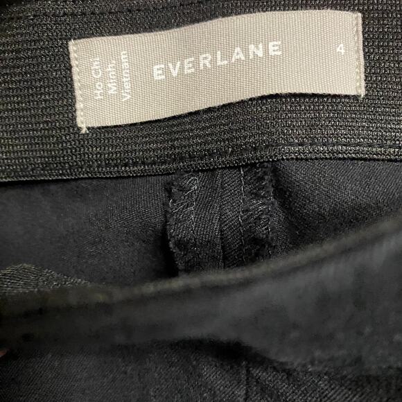 Everlane The Bi-Stretch Side-Zip Cotton Ankle Cropped Work Pants Women's Size 4 - Picture 7 of 8